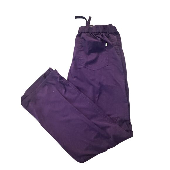 Healing Hands Scrubs for Women Sz S Drawstrings and Pockets Purple - Picture 2 of 10